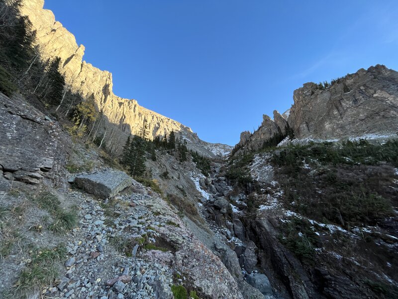 A rocky section on the La Junta Basin Trail.