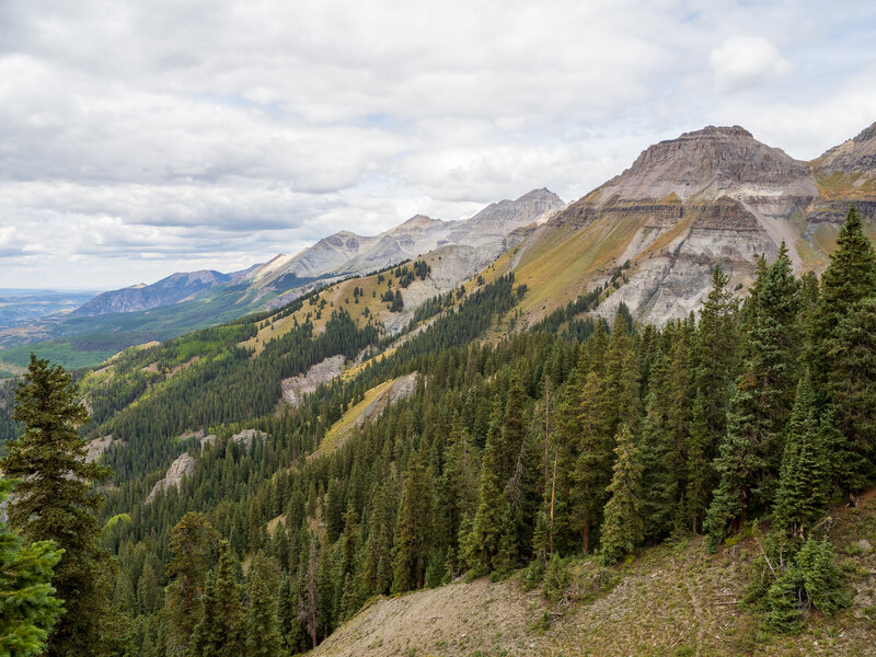 Mountain views from the Sheridan Crosscut Trail.