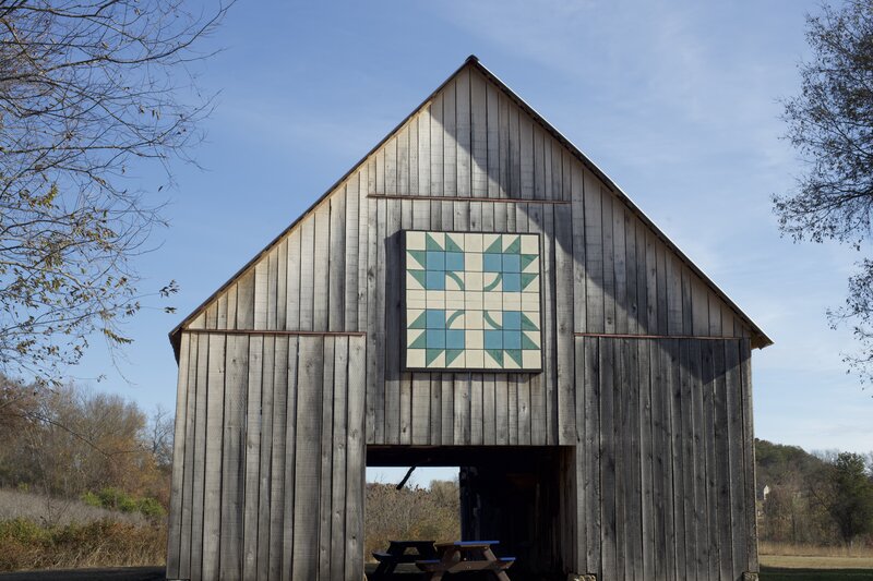 Maple Leaf Barn sits at the end of the trail.