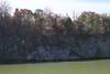 Cliffs along the French Broad River can be enjoyed from the trail.