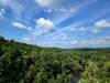 View west from the overlook on the Burkhardt Trail.