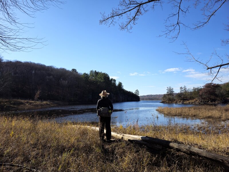 View of the St. Croix River from the end of the peninsula.