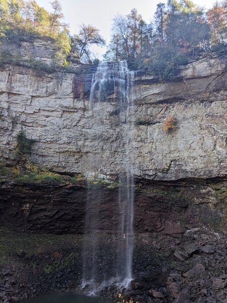 The falls on a dry day.