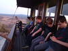 Enjoying the view from the Schonchin Butte fire tower.