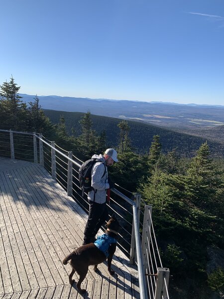 The view when you're on top of Mont Megantic, just beside the observatory.