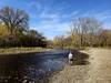 The small beach on the Straight River.