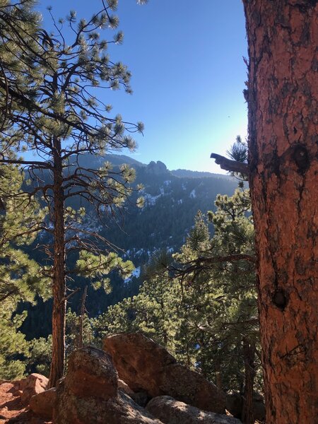 Monkey Traverse…view of Green Mountain.