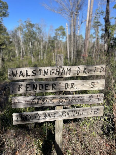 Signage at the start of the trail.