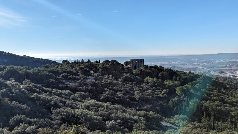 Saint Felix en Gardiole Loop viewpoint with Abbey.