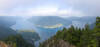 Lake Crescent and Pyramid Mountain from the viewpoint on Mt. Storm King Trail.