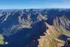 Birds's eye view nearing the Sunlight summit.