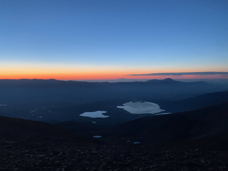 Summit sunrise on Elbert