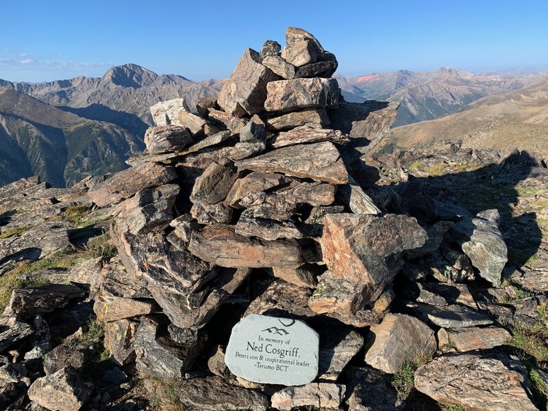 Cosgriff Memorial on the summit