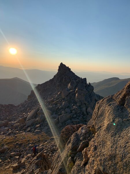 Looking east on the Harvard to Columbia traverse.