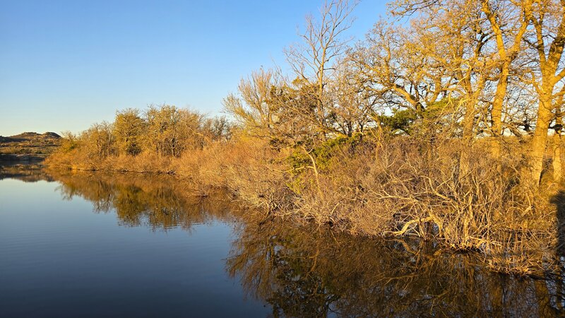 Sunrise at Quanah Parker Lake.