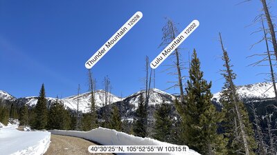 Looking south toward Rocky Mountain National Park.