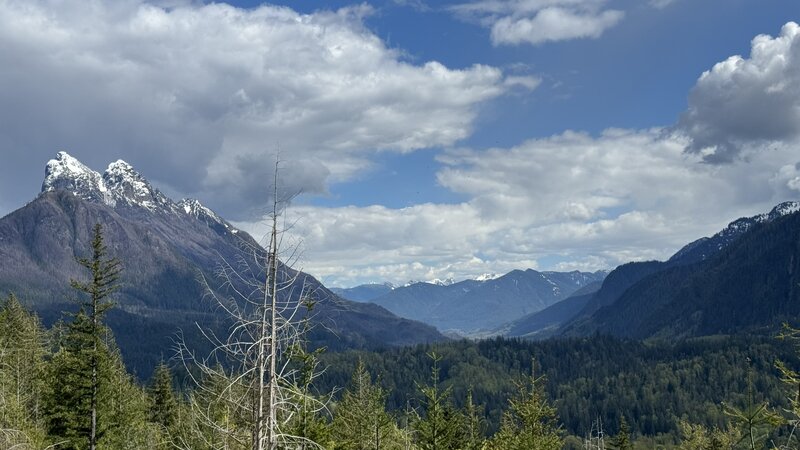 Baring Mountain and South Fork Skykomish River valley.