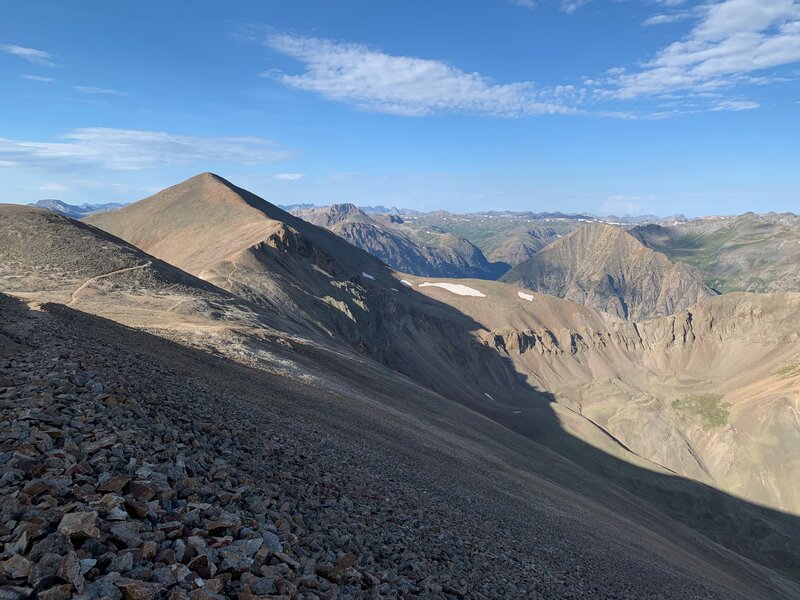 Just leaving Red Cloud on the trail towards Sunshine.