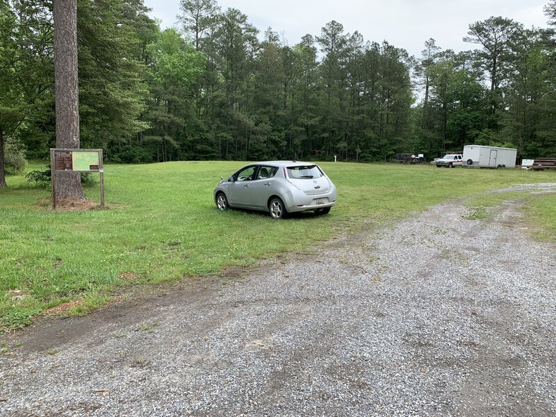 Wicomico Demonstration Forest Parking for Green, Red, and White Trails.