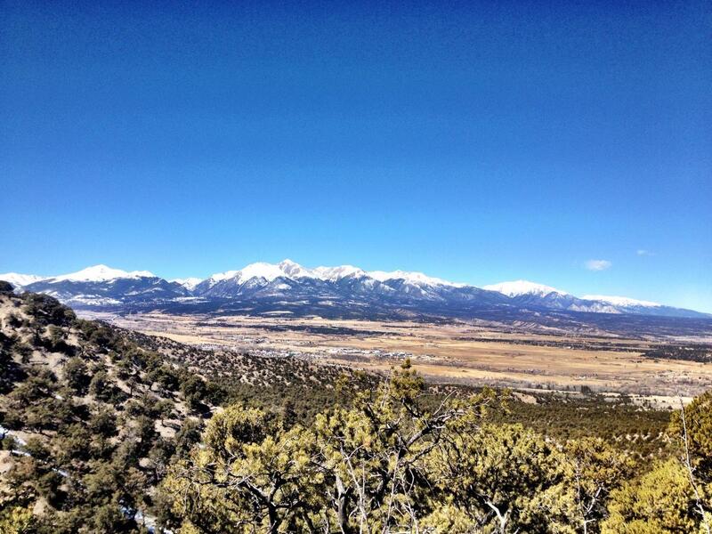 Views of the Sawatch Range from Double Rainbow.