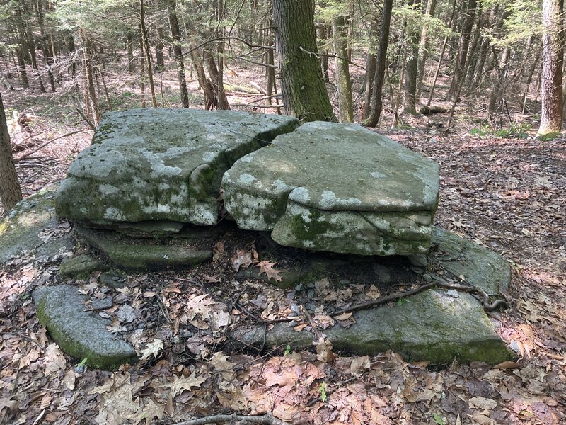 Flat Rock stone bench.