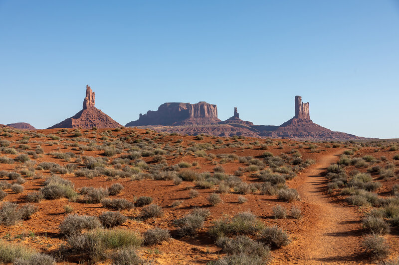 Big Indian, Brigham's Tomb, King-on-his-Throne, Bear and Rabbit, Stagecoach (from left to right)