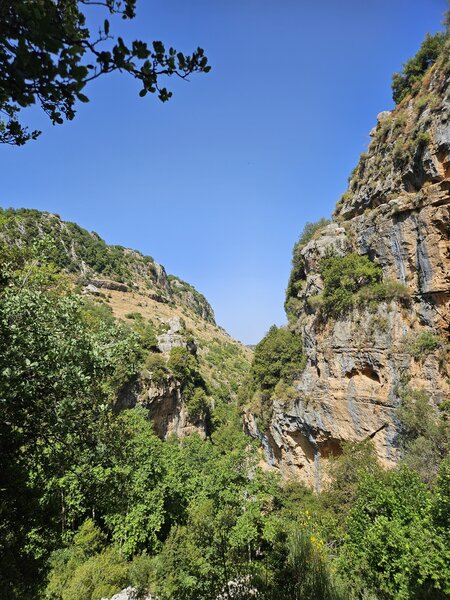 Cliff faces in Qoshaya Valley