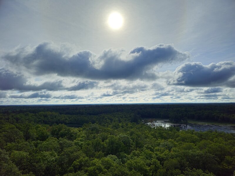 View to the east from the top of the tower