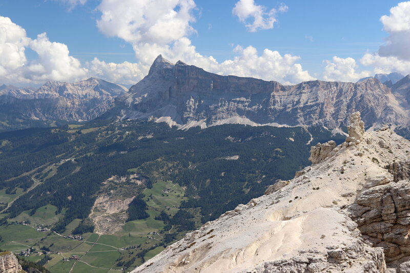 View from Mt. Sassongher to Cima Nove