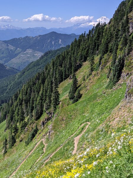 Sauk Mountain switchbacks.