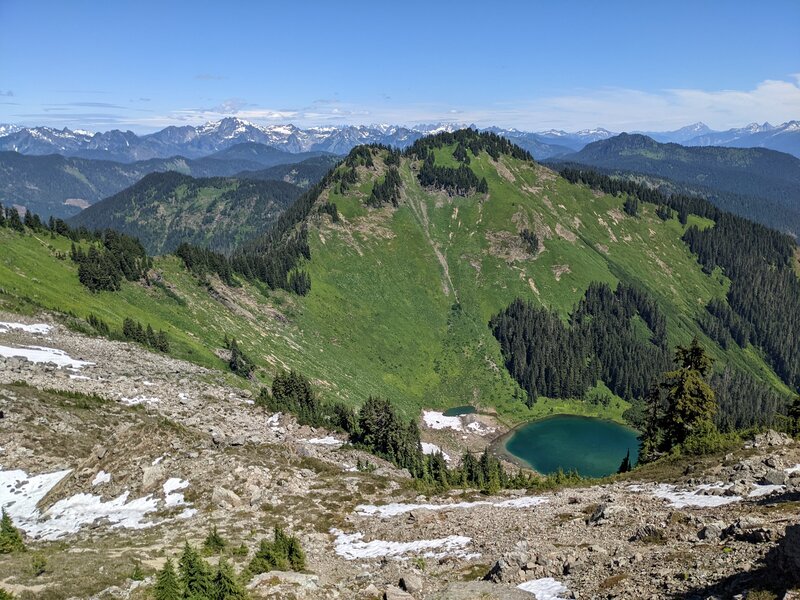 Sauk Lake from Sauk Mountain.