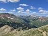 Looking down from one of the false summits.