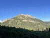 Profile of the peak from Wash Gulch. Trail goes up the spine of the mountain.