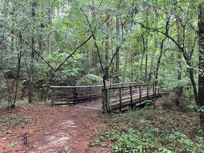A typical footbridge, along this trail.