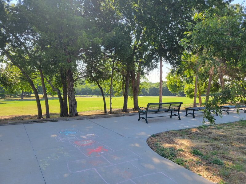 Park and playground at the start of the Winters-Spring Creek Trail South.