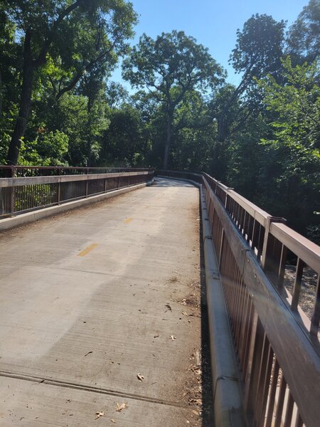 Bridge over a small tributary creek.