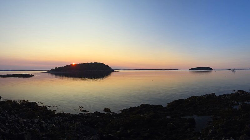 Sunrise from the east end of Bar Island.