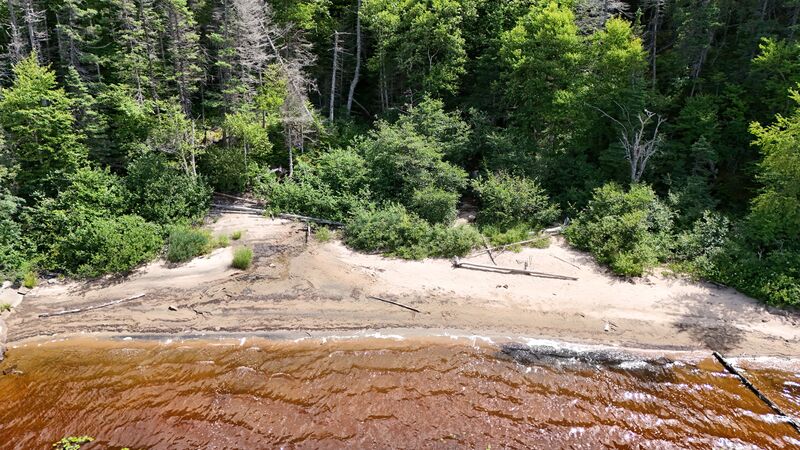 A beach at the end of the trail.