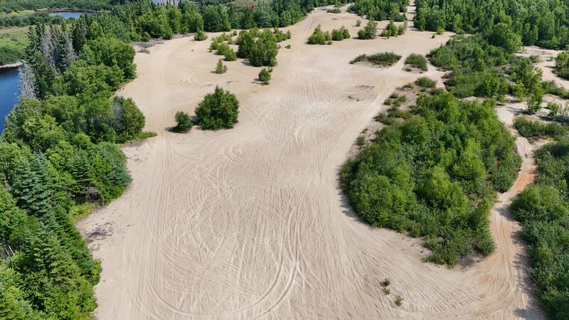 Champ de sable. Sand field