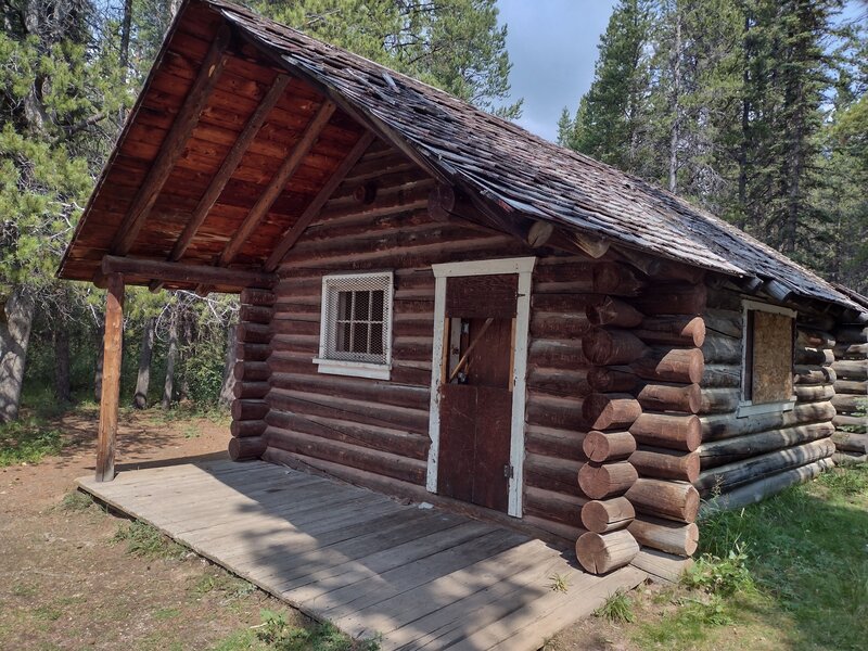 Old cabin along Boulton Creek Trail.