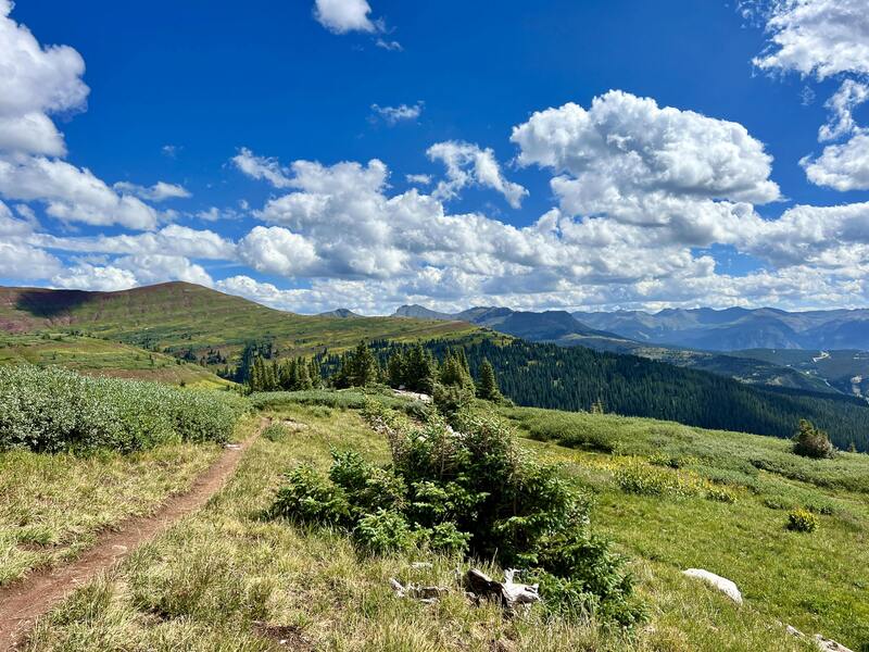 Looking down the Coal Creek Trail