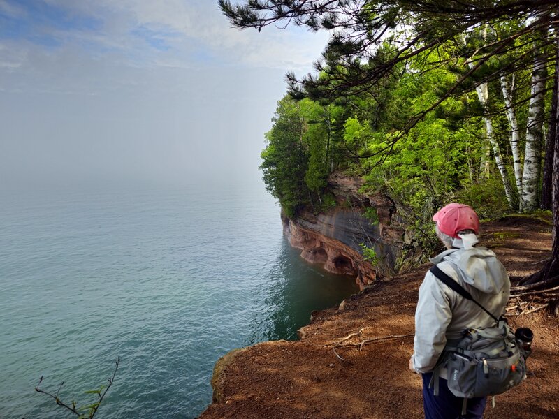 Looking out across Lake Superior.