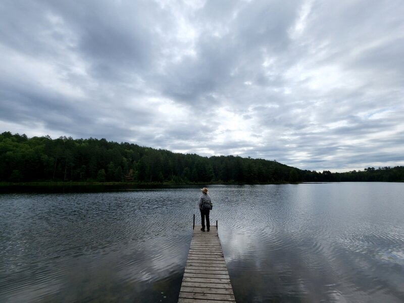 Pickerel Lake from the dock.