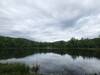 Looking across Pickerel Lake toward the dock.