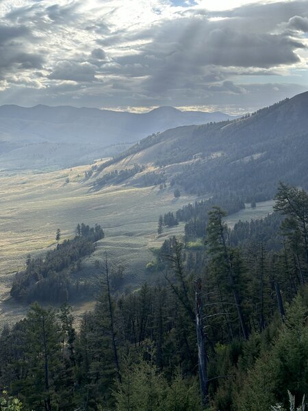 View into the valley from Specimen Ridge.