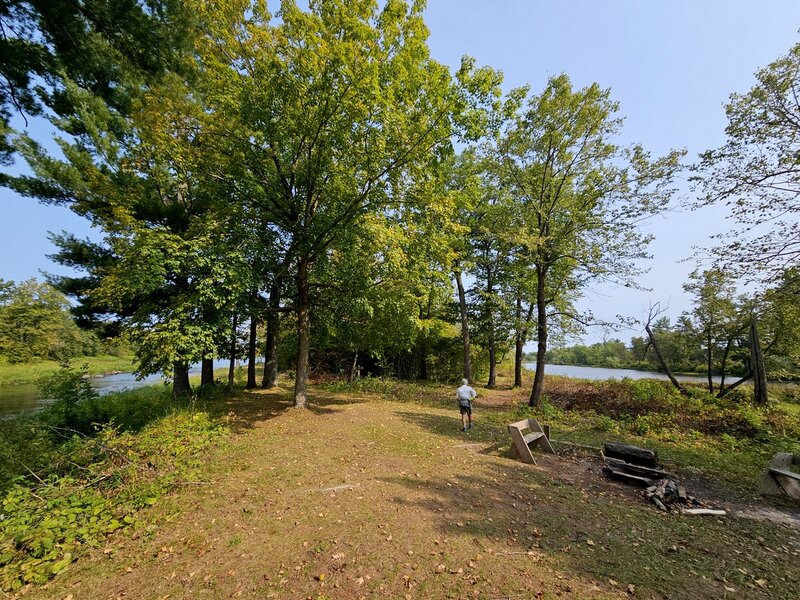 Twin Rivers Watercraft Camp - Kettle River on the left, St. Croix River on the right.