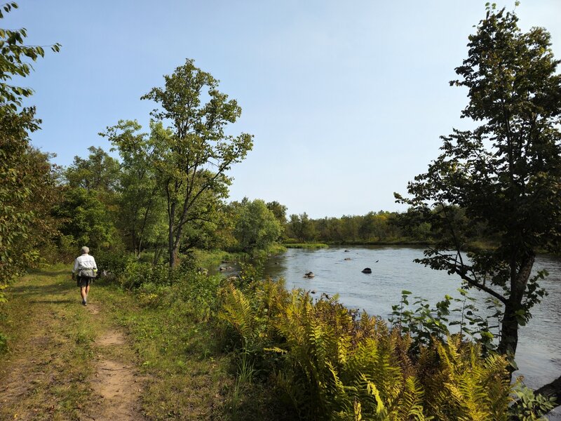 Going north along the St. Croix River.