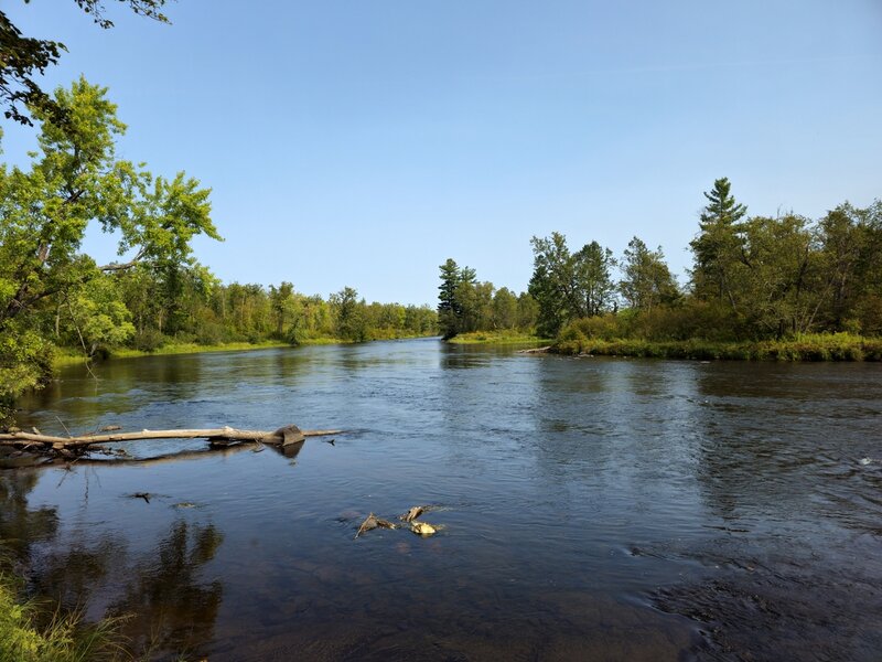 St. Croix River from the Pine Ridge Watercraft Campsite.