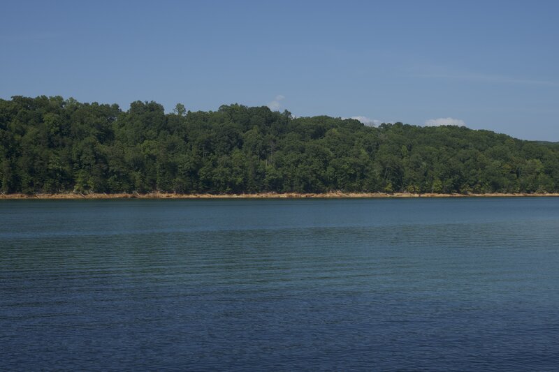 View of Norris Lake from the the staircase.