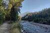 Swift Creek and the Swift Creek Trail, with views of the mountains.